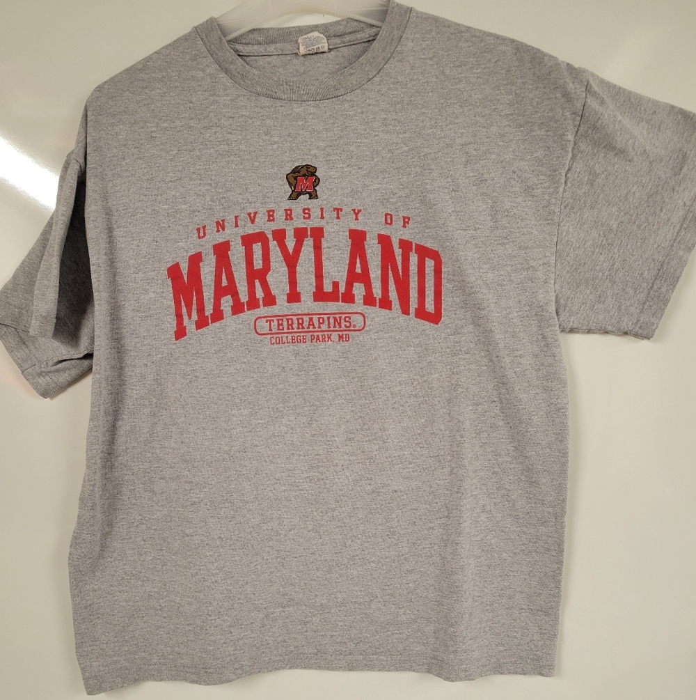 University Of Maryland Terrapins NCAA Delta Tee Y2K Turtle Collegiate, Large
